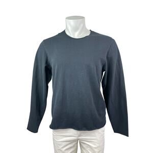 Alternative Mens Black Long Sleeve Crew Neck Basic Casual T Shirt Tee Top Size M